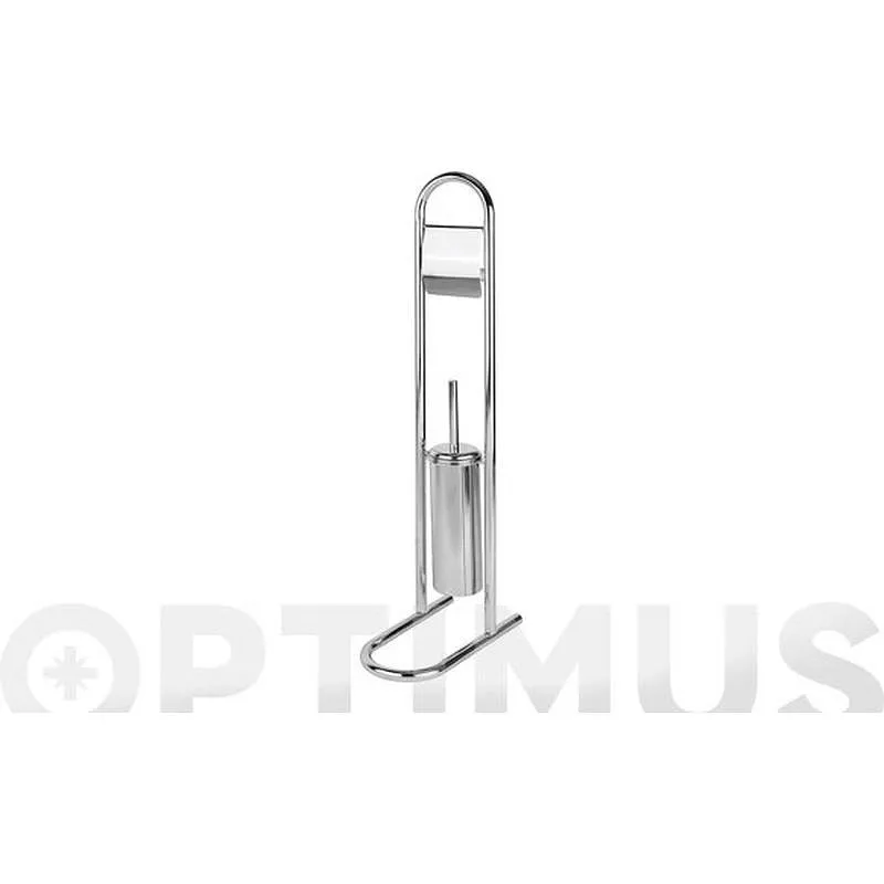 Compra PORTAROLLO WC Y ESCOBILLERO DE PIE INOX BATH STAGE. 61579 al mejor precio