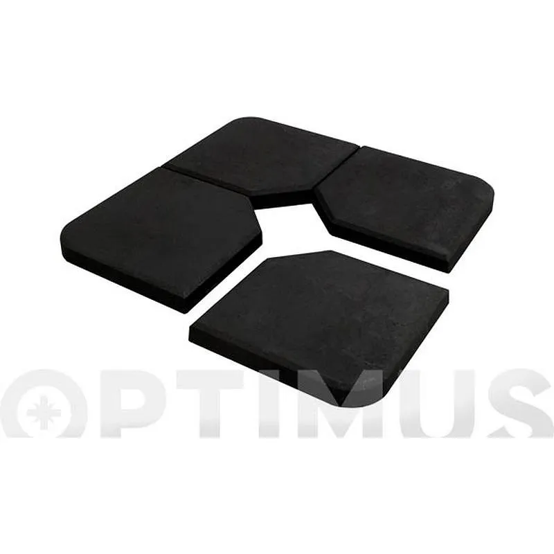 Compra PIE PARASOL EXCENTRICO 1/4 25 KG GOMO ECO PLUS NEGRO IMPORT T0001 al mejor precio