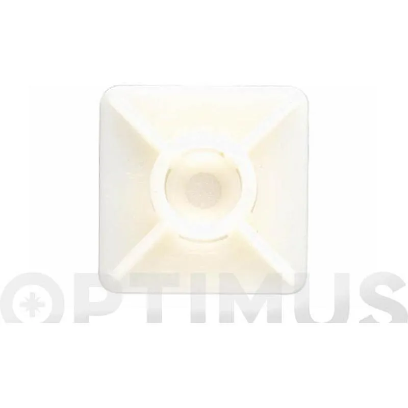 Compra BASE ADHESIVA PARA BRIDAS NILON 19 X 19 BLANCA INDEX BBANA19 al mejor precio