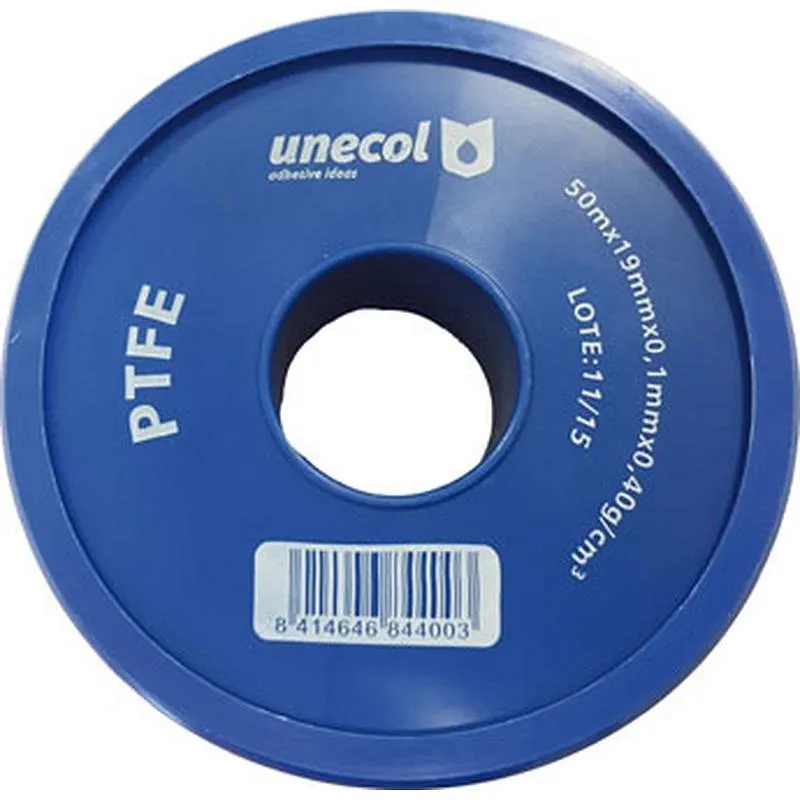 Compra CINTA TEFLON 50 M X 19 MM X 1 MM UNECOL 8440 al mejor precio