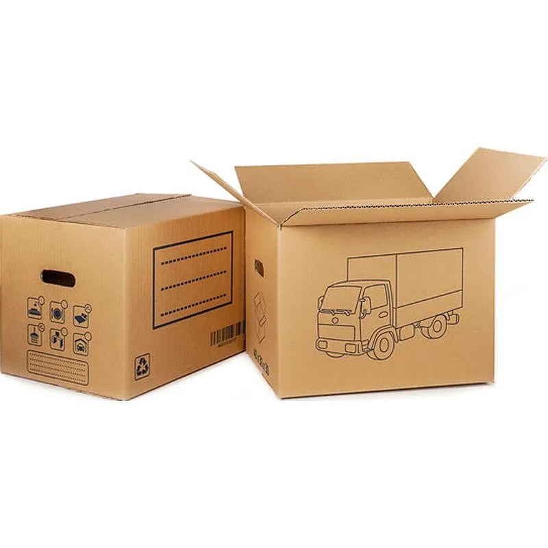 Compra CAJA CARTON MUDANZAS CON ASA TROQUELADA 40 X 30 X 30 CM FUN&GO 80020 al mejor precio