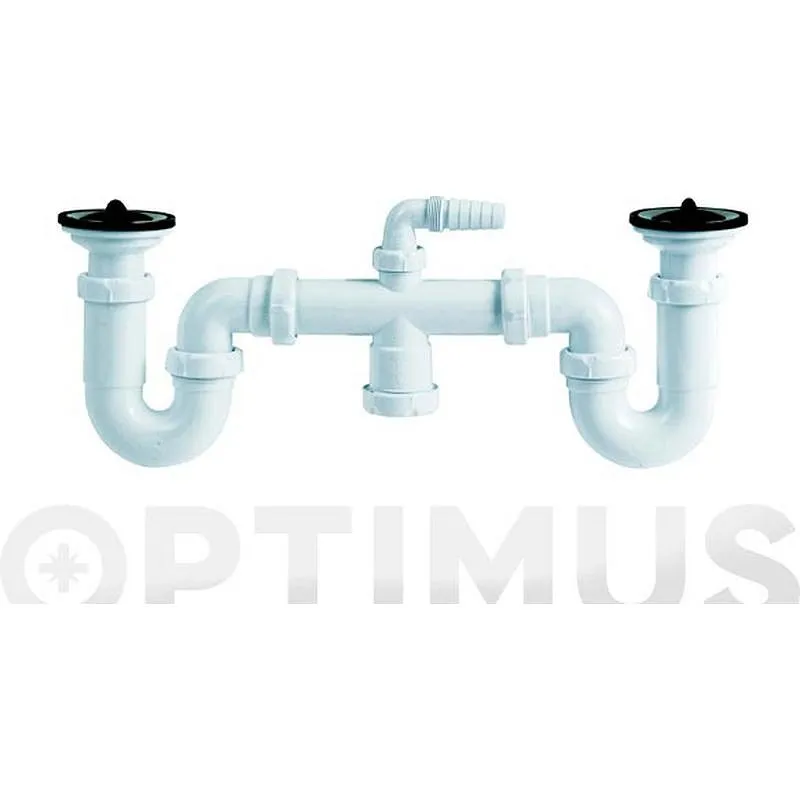 Compra SIFON CURVO DOBLE EXTENSIBLE ANCHO ESPECIAL S-26 E 1 1/2" JIMTEN 007078 al mejor precio