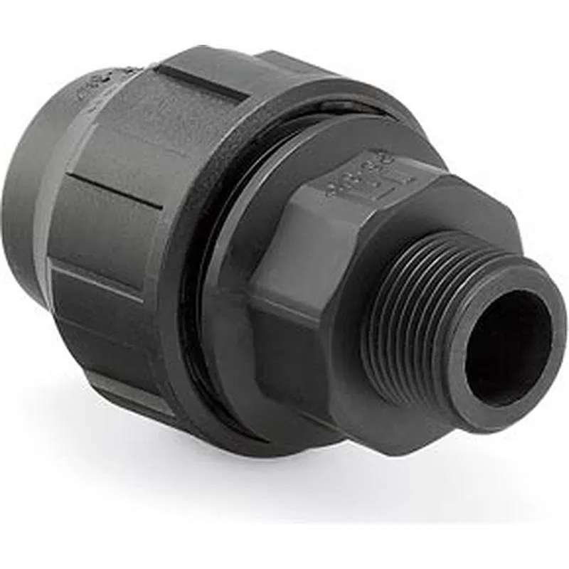 Compra FITTING ENLACE MIXTO ROSCA MACHO PE 25 MM 3/4" HIDROTEN 1012038 al mejor precio