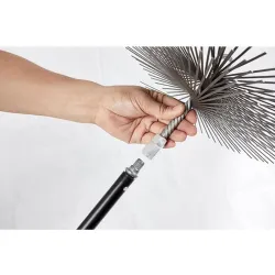 Compra KIT DESHOLLINADOR CON VARILLAS Y ERIZO ACERO 250 MM FUEGONET 231546 al mejor precio