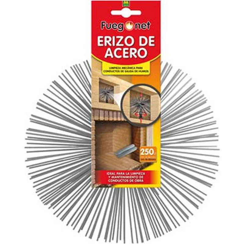 Compra ERIZO RECAMBIO KIT DESHOLLINADOR ACERO 250 MM FUEGONET 231543 al mejor precio