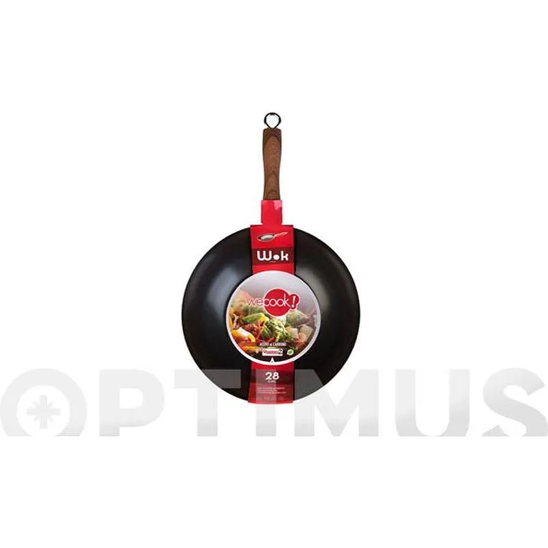 Compra WOK INDUCCION DE ACERO DE CARBONO MANGO MADERA 32 CM WECOOK! 20032 al mejor precio