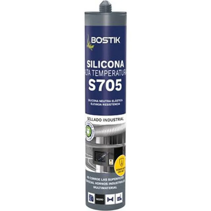 Compra SILICONA ALTA TEMPERATURA S705 280 ML NEGRO BOSTIK 30817095/30626828 al mejor precio