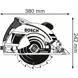Compra SIERRA CIRCULAR CON CABLE GKS190 1400 W diametro 190 MM BOSCH PROFESIONAL 0601623000 al mejor precio