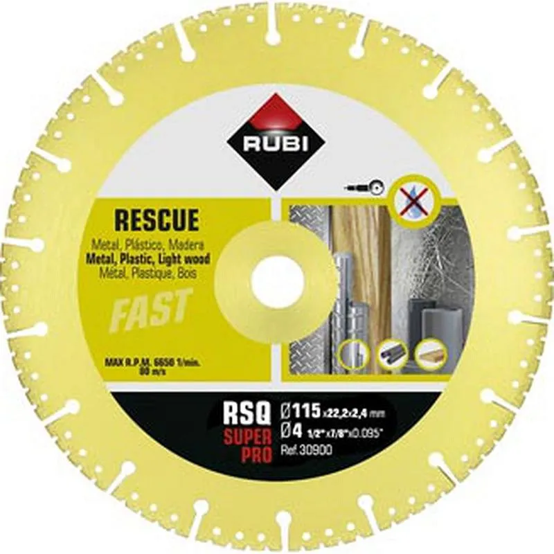 Compra DISCO DIAMANTE SEGMENTADO MULTIMATERIALES 115 MM SUPERPRO RUBI 30900 al mejor precio