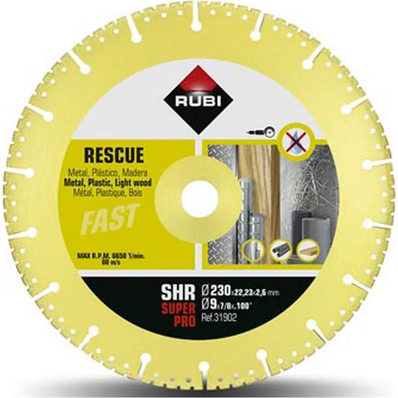 Compra DISCO DIAMANTE SEGMENTADO MULTIMATERIALES 230 MM SUPERPRO RUBI 30902 al mejor precio