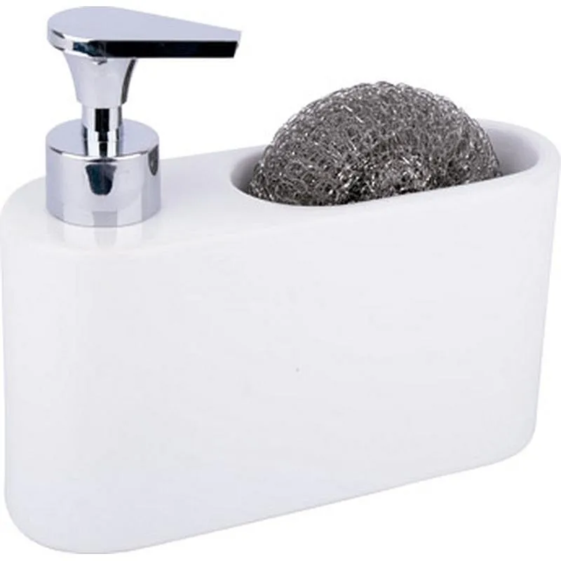 Compra DOSIFICADOR JABON CERAMICA BLANCO KOOK TIME F050848 al mejor precio