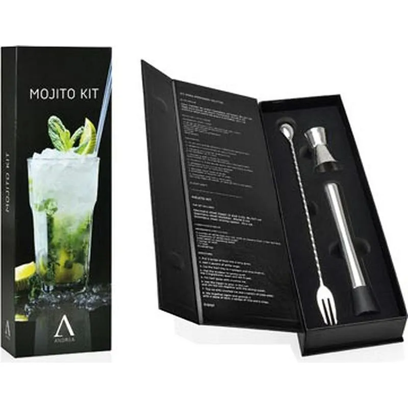 Compra MOJITO COCTEL SET 3P 13X36X5,5 CM ANDREA CC68029 al mejor precio