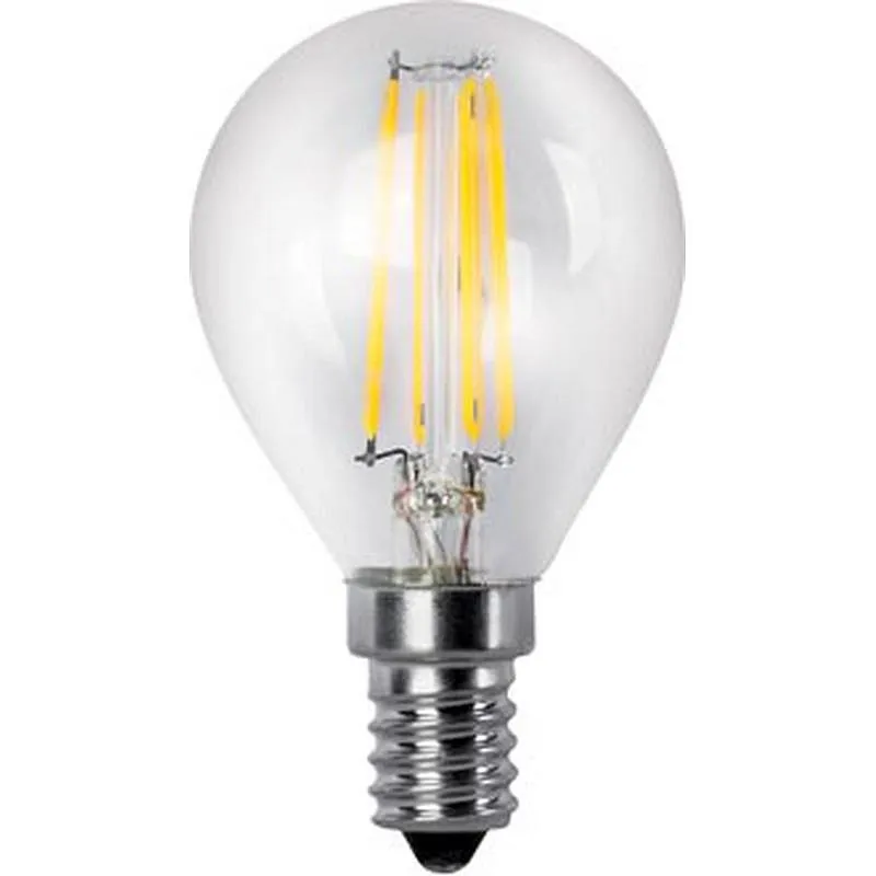 Compra BOMBILLA LED FILAMENTO ESFERICA E14 LUZ CALIDA 400LM 4W MATEL 23166 al mejor precio