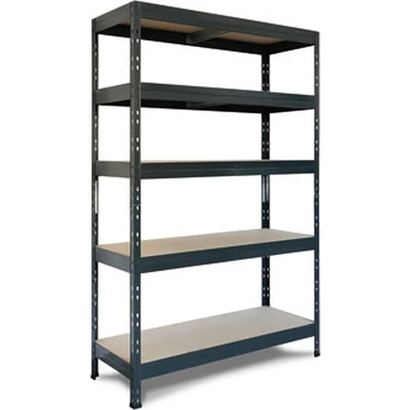 Compra ESTANTERIA METAL 5 ESTANTES MADERA SIN TORNILLOS RIVET 180 X 120 X 50 CM GRIS ANTRACITA AR SHELVING TR18S502KHGED8TG00 al mejor precio