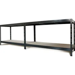 Compra ESTANTERIA METAL 4 ESTANTES MADERA SIN TORNILLOS RIVET 180 X 150 X 60 CM GRIS ANTRACITA AR SHELVING TR18S406KHIFD9TG00 al mejor precio