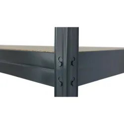 Compra ESTANTERIA METAL 4 ESTANTES MADERA SIN TORNILLOS RIVET 180 X 150 X 60 CM GRIS ANTRACITA AR SHELVING TR18S406KHIFD9TG00 al mejor precio