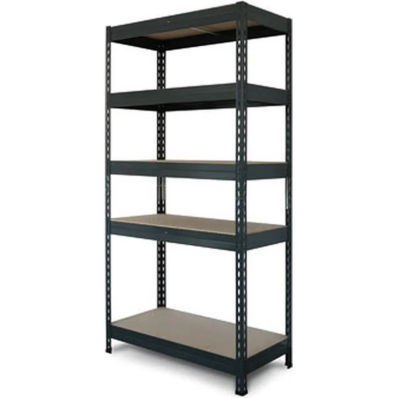 Compra ESTANTERIA METAL 5 ESTANTES MADERA SIN TORNILLOS RIVET 180 X 90 X 45 CM GRIS ANTRACITA AR SHELVING TR18S502KHEDD9TG00 al mejor precio