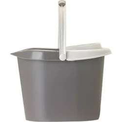 Compra CUBO CON ESCURRIDOR 12 L GRIS VIGAR 9392 al mejor precio