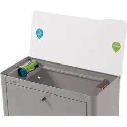 Compra CONTENEDOR BASURA ECOLOGICO METALICO 4 DEPARTAMENTOS GRIS DON HIERRO A000152 al mejor precio