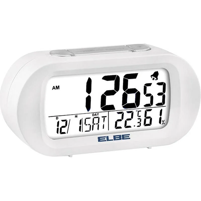 Compra RELOJ DESPERTADOR CON TERMOMETRO ELBE RD-009-B al mejor precio