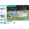 Compra PISCINA REDONDA DESMONTABLE METAL FRAME 6.503 L DEPURADORA CARTUCHO TIPO A diametro366X76CM INTEX 55203 al mejor precio