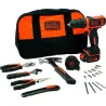 Compra TALADRO BATERIA 10,8 V 1.5 AH + KIT ACCESORIOS Y HERRAMIENTAS BLACK & DECKER BDCDD12HTSA al mejor precio