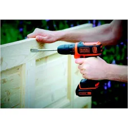 Compra TALADRO BATERIA 10,8 V 1.5 AH + KIT ACCESORIOS Y HERRAMIENTAS BLACK & DECKER BDCDD12HTSA al mejor precio