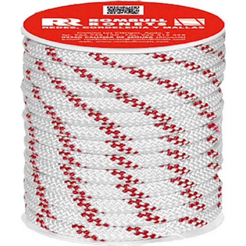 Compra CUERDA POLIESTER TRENZADO CON ALMA diametro 10 MM 15 MT BLANCO ROMBULL 429414001744 al mejor precio