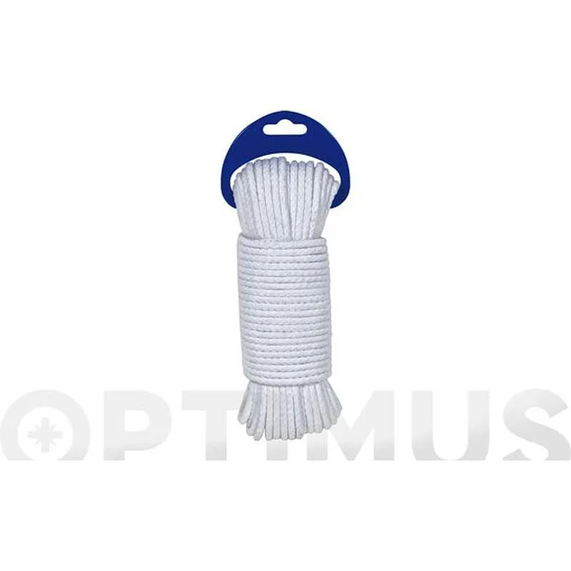 Compra CUERDA ALGODON TRENZADO CON ALMA diametro 4,5MM 20 MT BLANCO ROMBULL 461308001844 al mejor precio