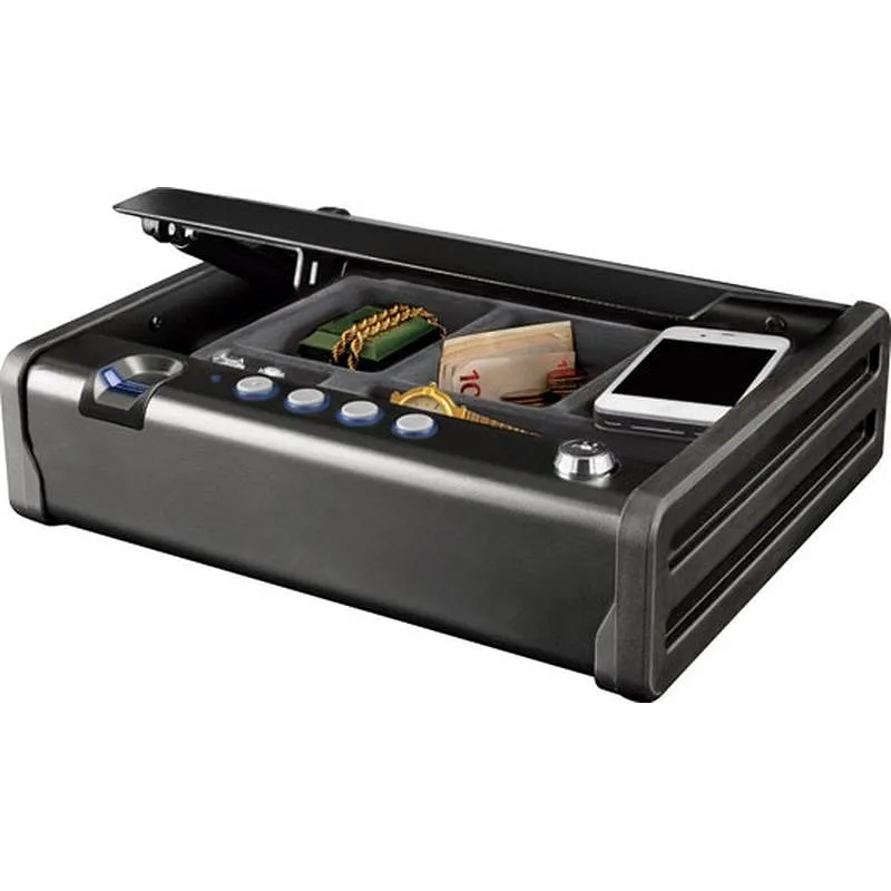 Compra CAJA FUERTE BIOMETRICA 31 X 25 X 8 CM MASTER LOCK MLD08EB al mejor precio