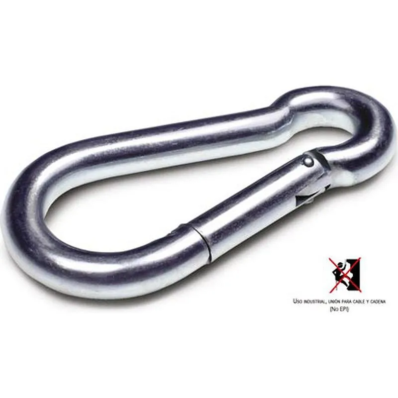 Compra MOSQUETON BOMBERO DIN 5299 CINCADO (1 UNIDAD) diametro 7-70 MM 180 KG UNIQ 09532931BO al mejor precio