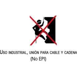 Compra MOSQUETON BOMBERO DIN 5299 CINCADO (1 UNIDAD) diametro 7-70 MM 180 KG UNIQ 09532931BO al mejor precio