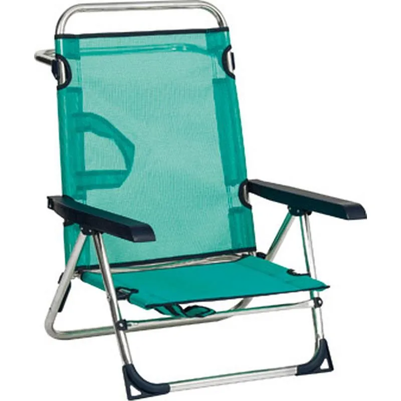 Compra SILLA PLAYA CON ASA MULTIPOSICION PATA TRASERA PLEGABLE ALUMINIO FIBRELINE AZUL ALCO 606-ALF 0030 al mejor precio