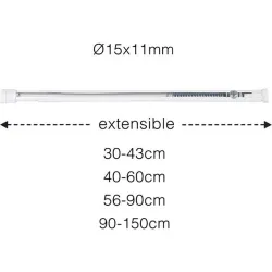 Compra PORTAVISILLOS OVAL FORCE BLANCO 30-43 CM STOR PLANET PV1121 al mejor precio