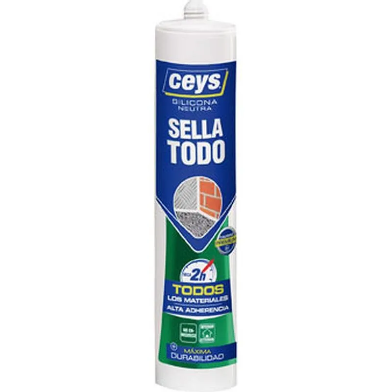 Compra SILICONA NEUTRA SELLATODO 280 ML BLANCO CEYS 505528 al mejor precio