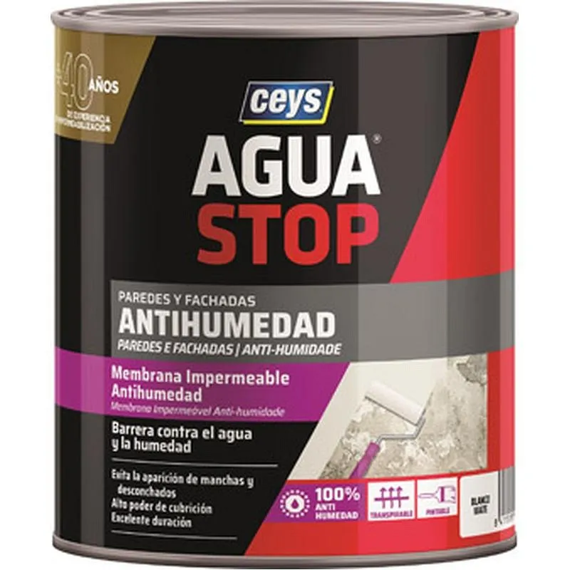 Compra MEMBRANA ANTIHUMEDAD INTERIOR AGUASTOP 750 ML BLANCO CEYS 902815 al mejor precio