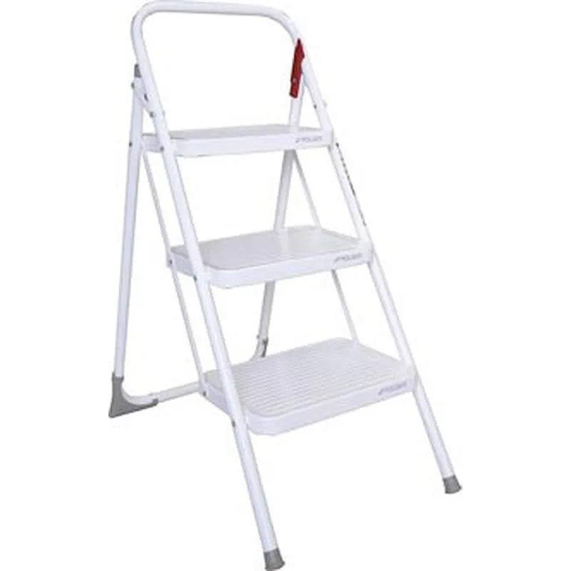 Compra TABURETE PLEGABLE 3 PELDAÑOS HOMOLOGADO M/11 3 PELDAÑOS BLANCO ROLSER MET004 BLANCO al mejor precio