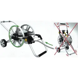 Compra CARRO PORTAMANGUERA METALICO MANGUERA DE 20 M Y ACCESORIOS IRONSIDE GARDEN 500210 al mejor precio