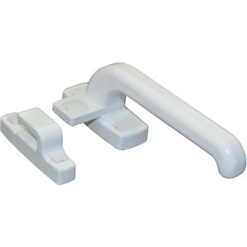 Compra MANILLA 6801 CIERRE PRESION ALUMINIO, CARPINTERIA METALICA BLANCA, DERECHA MICEL 17086 al mejor precio