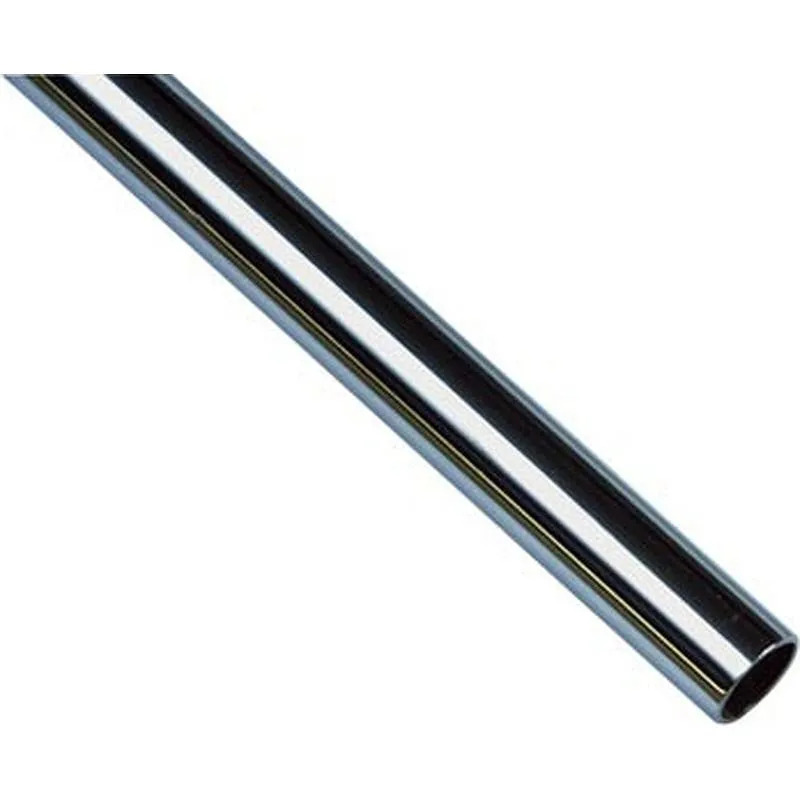 Compra TUBO ARMARIO REDONDO ACERO MODELO 7 diametro 19 MM X 2 M CROMADO BRILLO AMIG 18718 al mejor precio