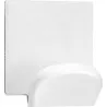 Compra COLGADOR ADHESIVO 1 GANCHO ACERO INOXIDABLE BLANCO 2 UNIDADES INOFIX 2078-B- al mejor precio