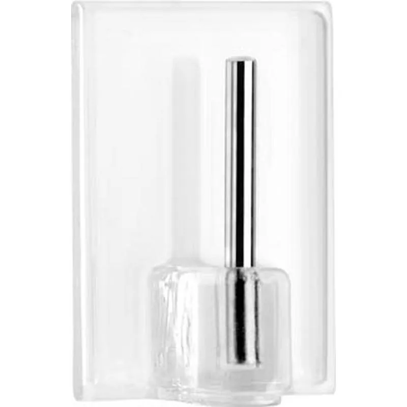 Compra COLGADOR ADHESIVO 1 GANCHO PLASTICO PARA VISILLOS TRANSPARENTE 4 UNIDADES INOFIX 2042-0- al mejor precio