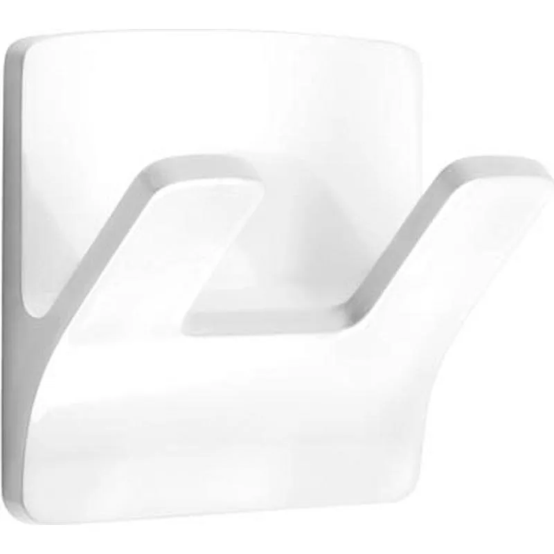 Compra COLGADOR ADHESIVO 2 GANCHOS PLASTICO BLANCO INOFIX 2192-2- al mejor precio