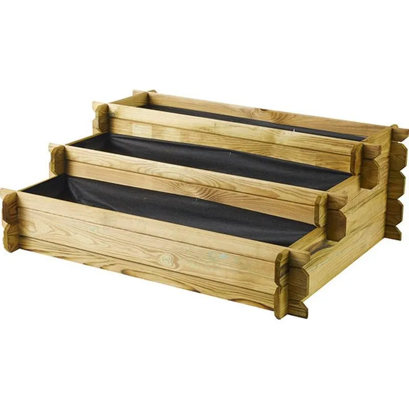 Compra HUERTO URBANO MADERA ESCALERA ANGELIC 100X80XH36 CM FOREST 3234 al mejor precio