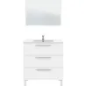Compra MUEBLE BAÑO 80CM + ESPEJO ATHENA BLANCO 80 X 86 X 45 CM ARKITMOBEL 305423BO al mejor precio