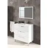 Compra MUEBLE BAÑO 80CM + ESPEJO ATHENA BLANCO 80 X 86 X 45 CM ARKITMOBEL 305423BO al mejor precio