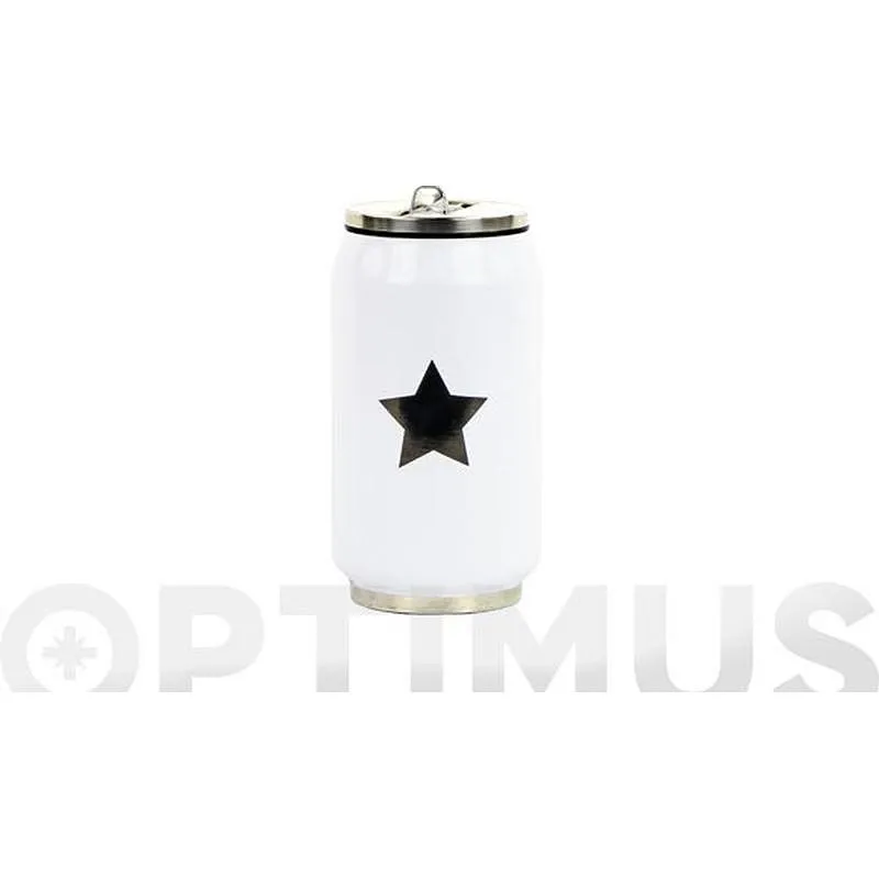 Compra LATA ISOTERMICA BLANCA ESTRELLA NEGRA 280 ML YOKO 1380 al mejor precio