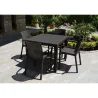 Compra MESA RESINA RATAN ELEGANCE NEGRO 80 X 80 CM GARDEN LIFE 4098-06 al mejor precio