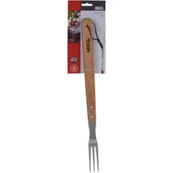 Compra TENEDOR BARBACOA INOX MANGO MADERA 46 CM IMPORT YL7900610 al mejor precio