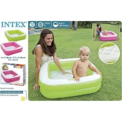 Compra PISCINA HICHABLE INFANTIL BEBE 85X85X23CM INTEX 57101 al mejor precio